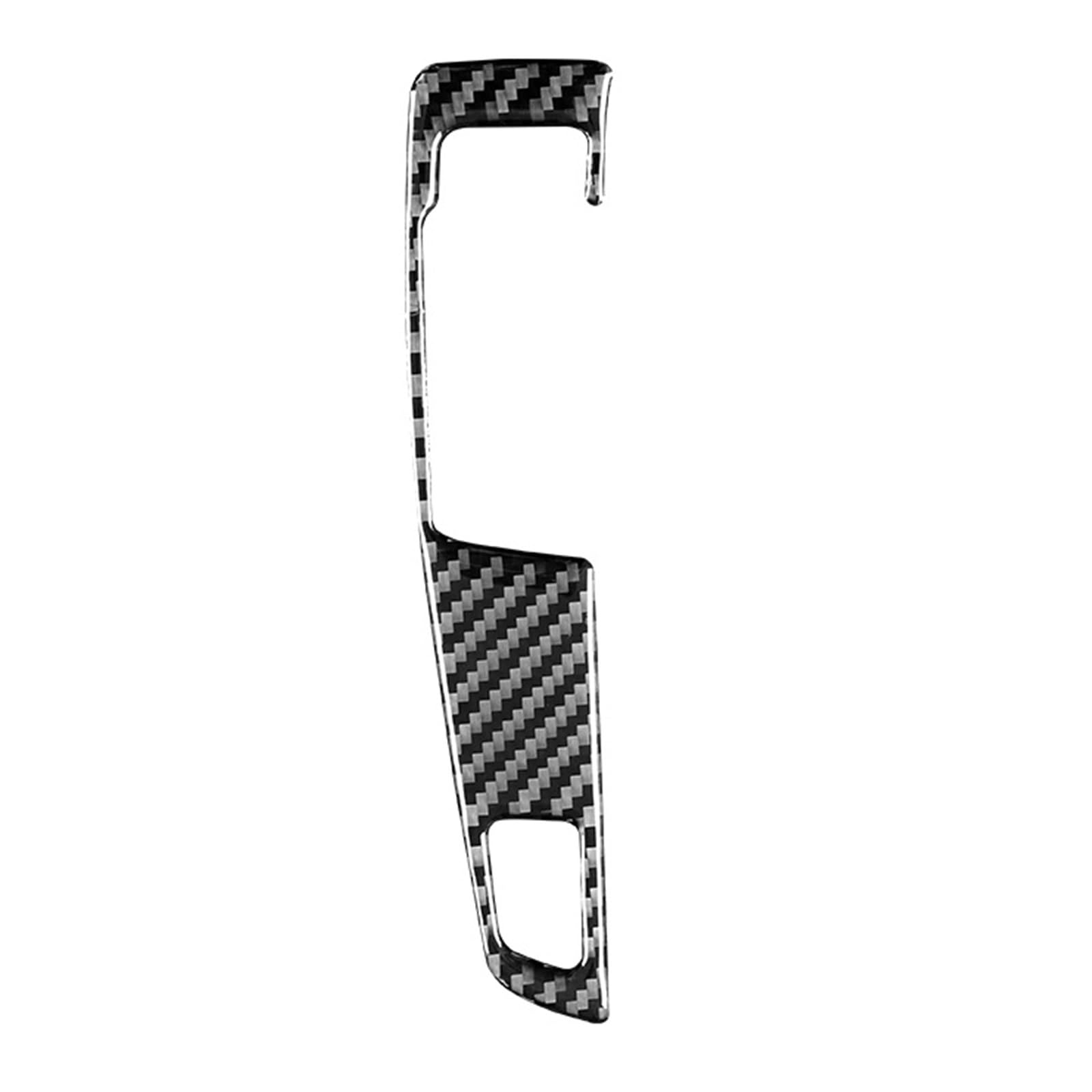 THXZINGLWG Compatible for BMW 5 Series F10 F18 2011-2017 Car Accessories Carbon Fiber Interior Car Gear Shift Panel Buttons Trim Frame Cover Stickers(Style B(Black),RHD)