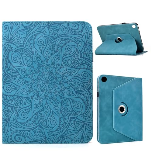 Étui Samsung Galaxy Tab A9 Plus en cuir fin bleu