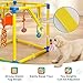 TOOGE Upgraded Puppy Play Gym: Small Dog Puppy Jungle Gym Playground Adjustable Hanging Dogs Enrichment Chew Toys for Puppies 0-6 Months Training Activity Center for Interactive Teething Stimulation