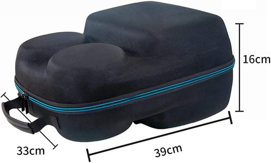 Carrying Case Compatible for PS5 VR2/PS VR2, Hard Travel Case Protective Storage Bag Box for VR Gaming Accessories Shockproof Double Zipper Cover Case Protector (Only Case)