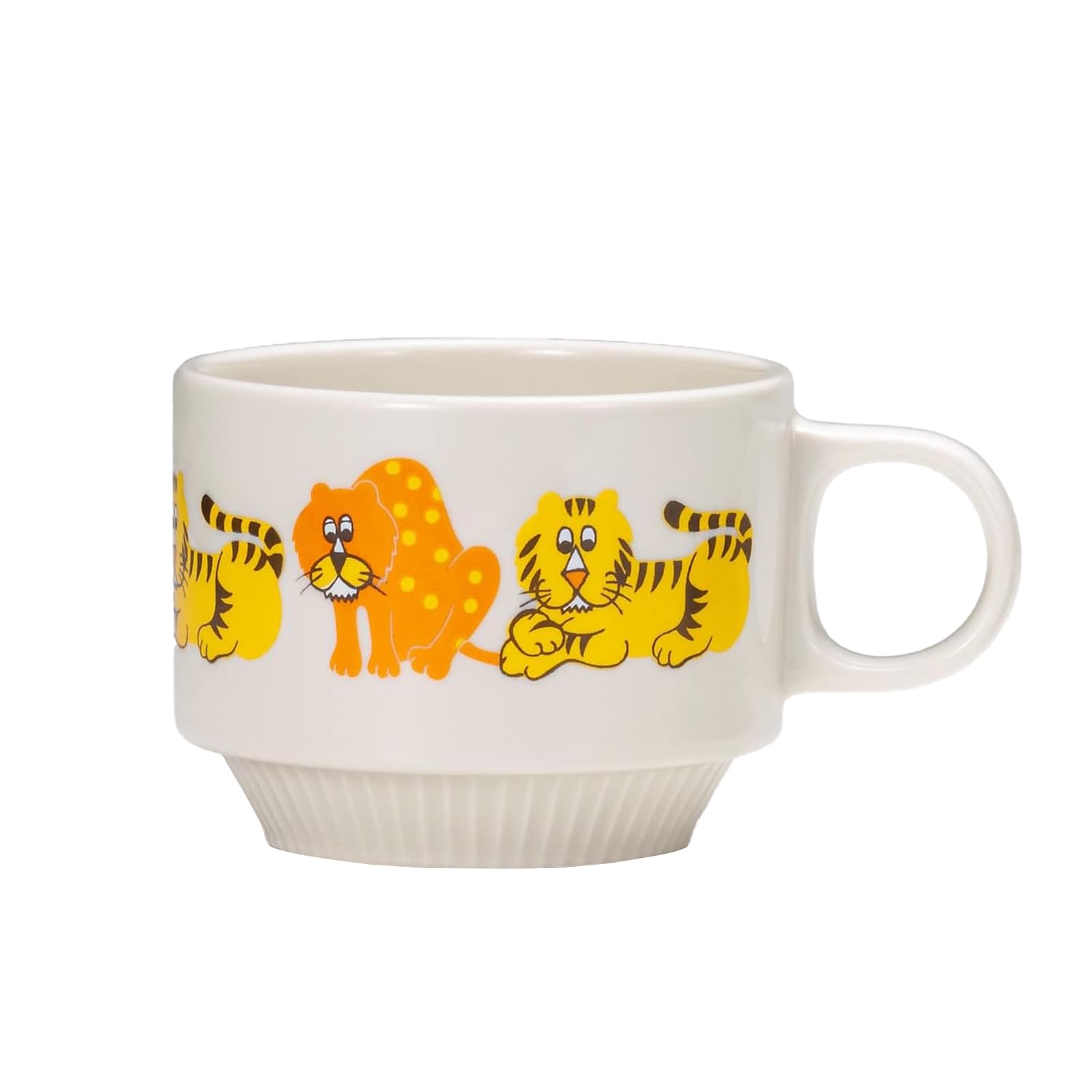 Aderia Retro Wide Mug Zoo Mate 10.5oz Ceramic Microwave Safe Japan