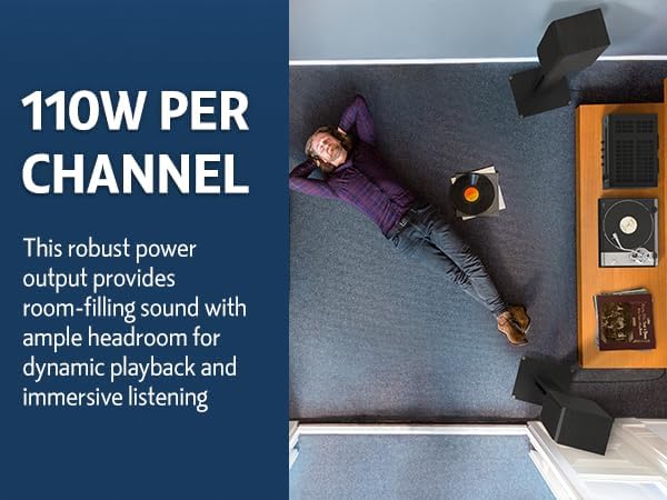 Onkyo TX-8470 2 Channel Stereo Receiver with Wi-Fi, Bluetooth, Phono, Hi-Res Audio and Roon Ready