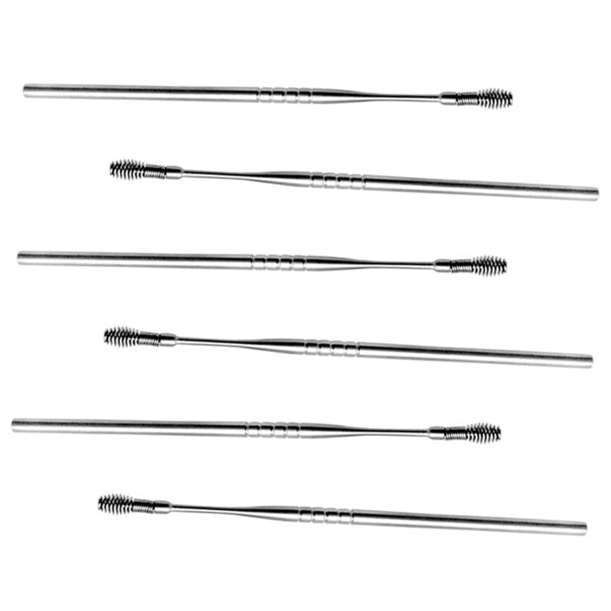 Gogogmee Stainless Steel Earwax Removal Tools 6pcs Set Includes Spiral Ear and Ear Cleaner for Daily Use