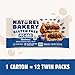 Nature's Bakery Gluten Free Fig Bars, Blueberry, 1- 12 Count Box of 2oz Twin Packs (12 Packs), Vegan Snacks, Non-GMO