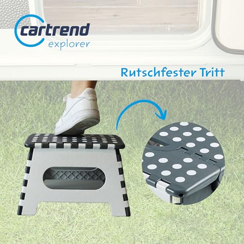 Unitec 10614 Caravan Trittstufe Faltbar 1 Stück belastbar bis 150 kg Campingzubehör, Wohnwagenzubehör
