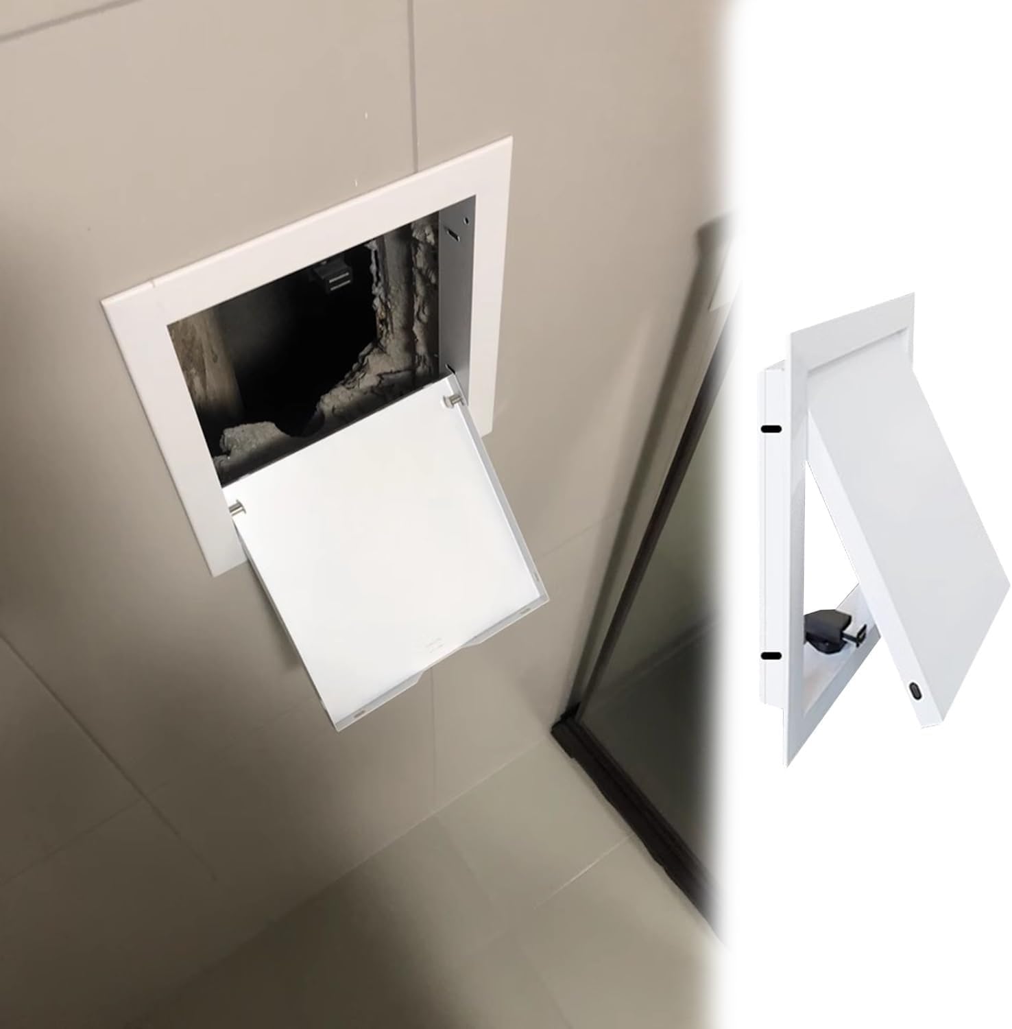 Puerta de inspección con llave para proteger contadores y cableado en techos y paredes 35x40