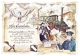Die Staffelei Geschenk Eisenbahn/Witziges Gedicht mit liebevoller Zeichnung auf hochwertigem Papier/besondere Geschenkidee für den Eisenbahner (mit Wunschtext)
