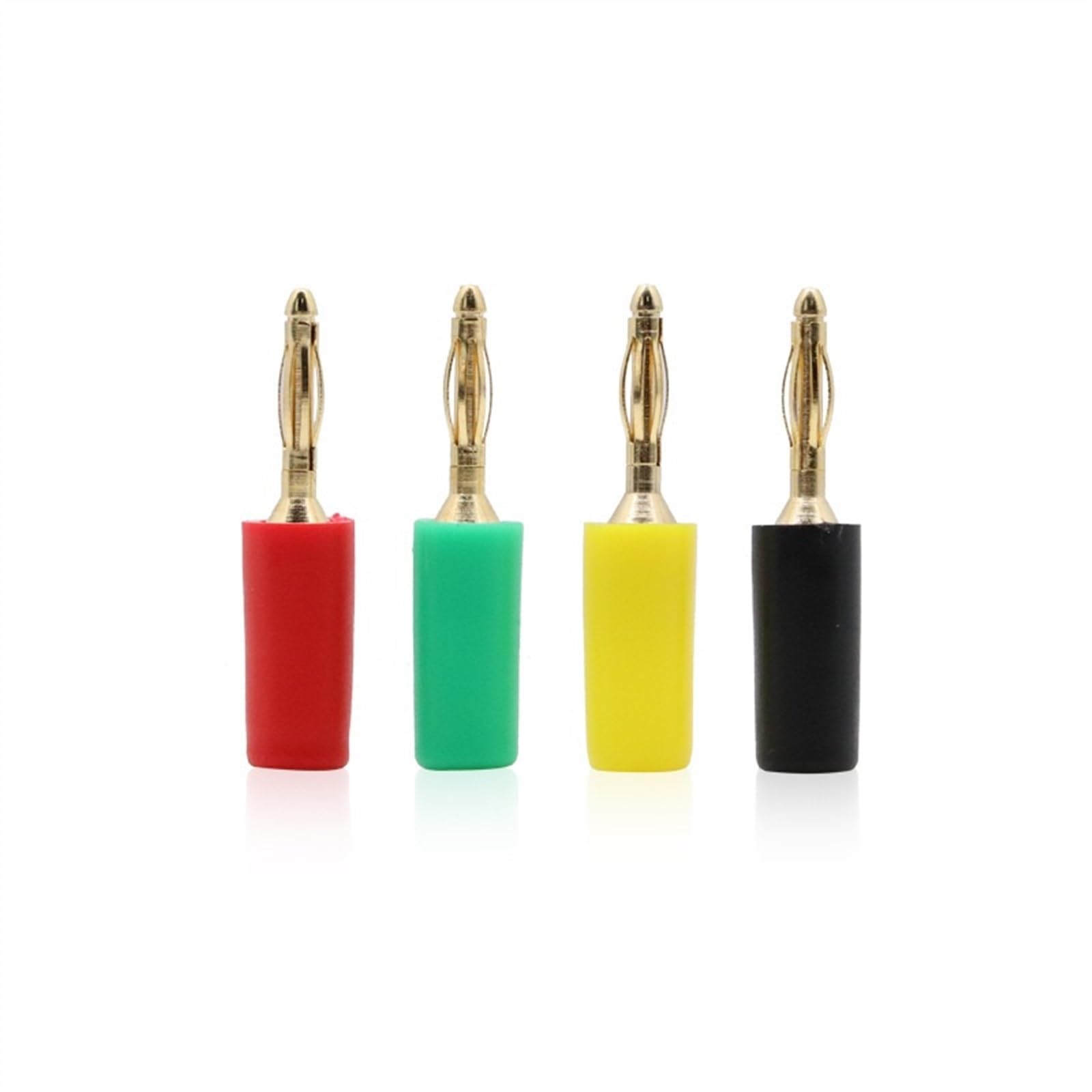 10 szt. 2 mm wtyk bananowy, niklowane, elektryczne wtyki przyłączeniowe, akcesoria, 5 kolorów (niebieskie, 10 szt.)