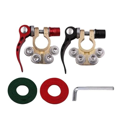 Car Battery Terminal Clamp, Thickened Battery Post Connector with Quick Release Lever, Universal Battery Cable Clamp for Jump-Starting Cables, Cars and Boats