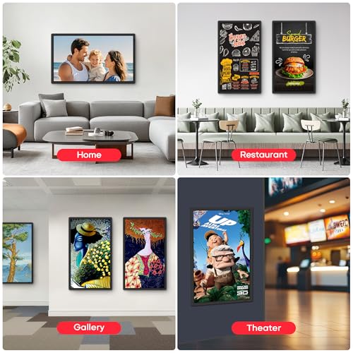 Image of Frameo 32 inch Extra Large Digital Picture Frame, Smart WiFi Photo Frame with 1920x1080 FHD IPS Touch Screen 64GB Memory, Support Wall Mounted Auto-Rotate USB&SD Card, Share Photos /Videos Instantly