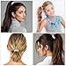 3pcs Sparkly Rhinestone Pony Tails Hair Ties Crystal Ponytail Holders Hair Ties Elastic Scrunchies for Thin Thick Hair Rhinestone Hair Accessories for Women Girls Silver