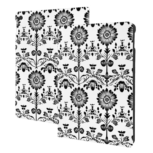 Coque iPad 10.2 imprimé floral étui folio pour iPad 9e 8e 7e génération smart cover vintage