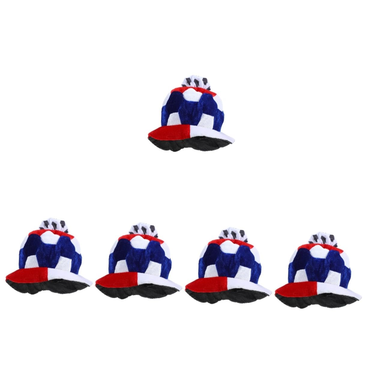 TOYANDONA 5 Pezzi Copricapo Per Di Calcio Della Francia Berretto Da Gioco Comodo Traspirante Leggero Sportivo Per Feste A Tema