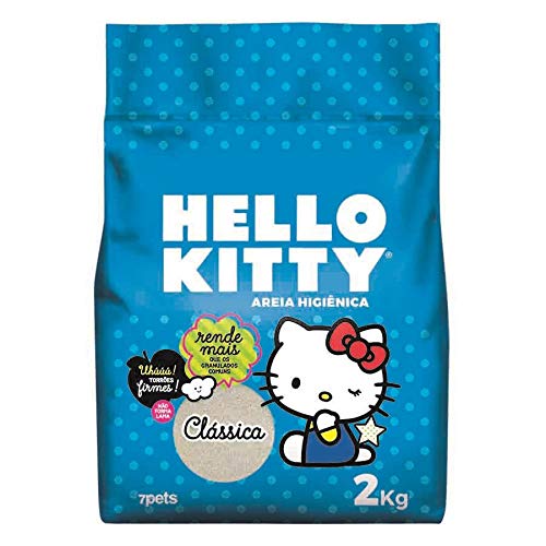 Areia Higiênica para Gatos Hello Kitty Azul - 2kg