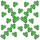 30 Pcs Row Cover Netting Tunnel Hoop Clips, Shed Film Shading Net Rod Clip,Plastic Film Fixing Clip,for Season Plant Extension Support,Green