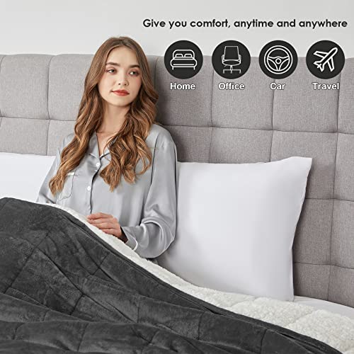 Cymula Sherpa Weighted Blanket Queen Size thumb #3