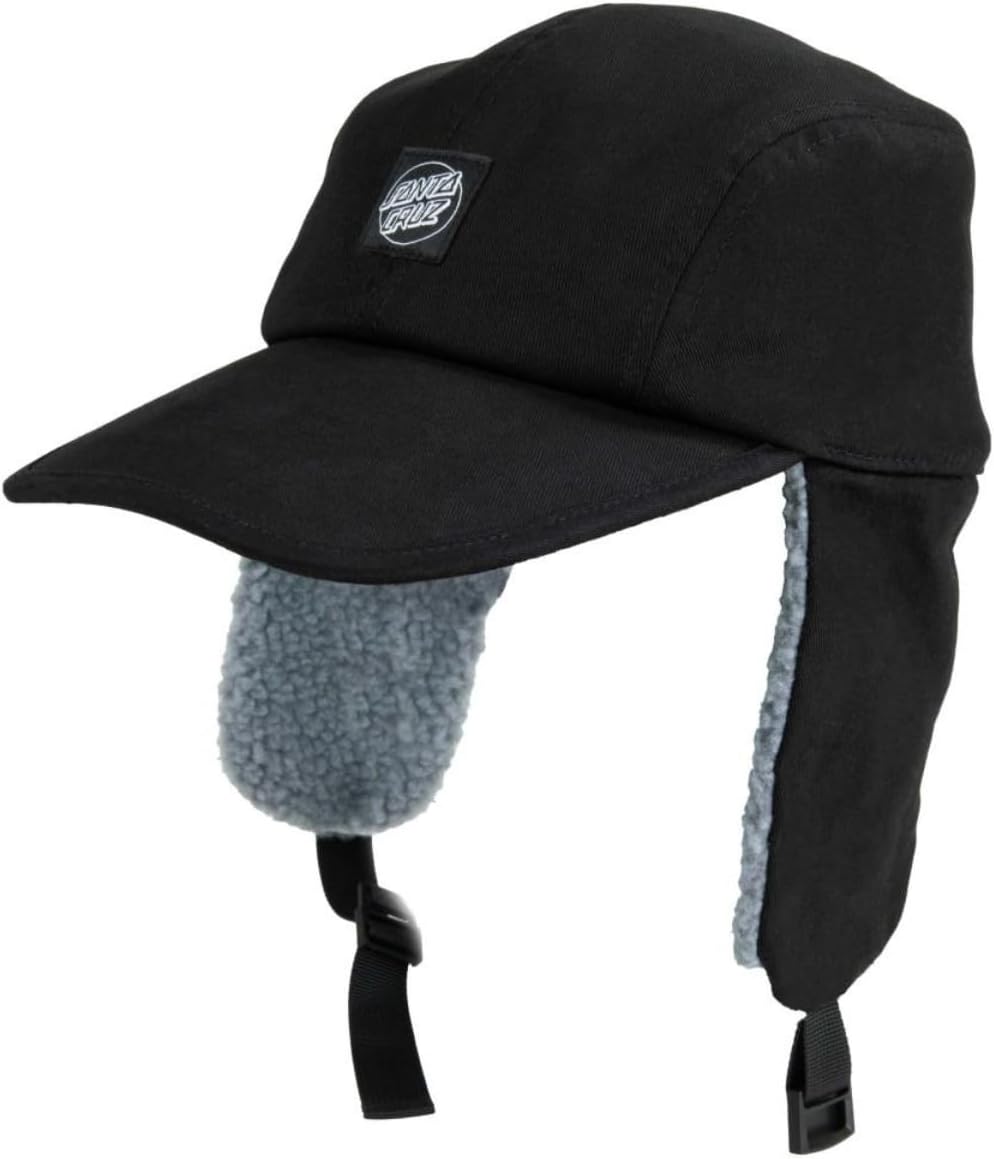 Santa Cruz Opus Dot Label Trapper Hat - Black