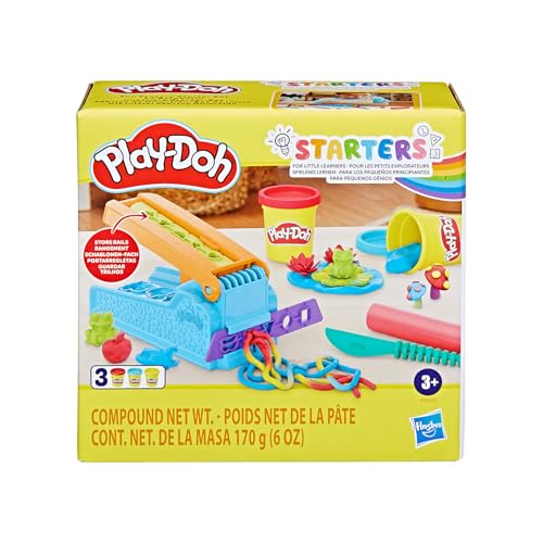 Play-Doh, Massinha de Modelar Infantil, Kit Inicial Fábrica Divertida - Conjunto de Brinquedo com Acessórios e 3 Potes - A partir de 3 Anos