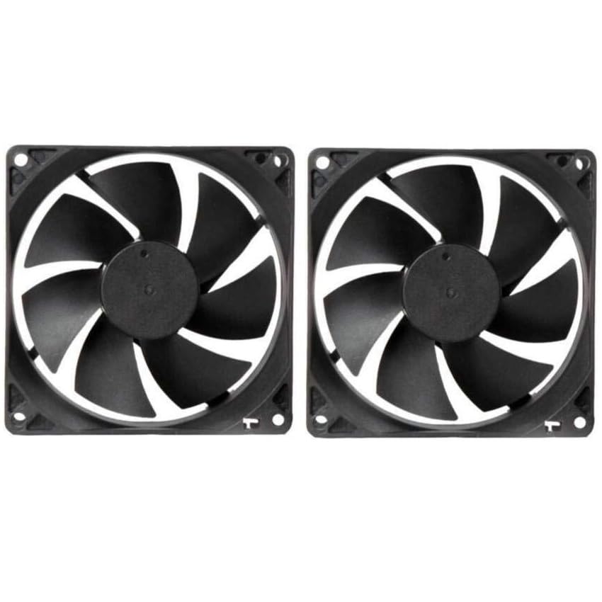 DC Fan 80X80X25MM Cabinet 3-Inch Square Cooling fan Cooler (Black) (Pack of 2) (B08F365XDB) Amazon Price History, Amazon Price Tracker