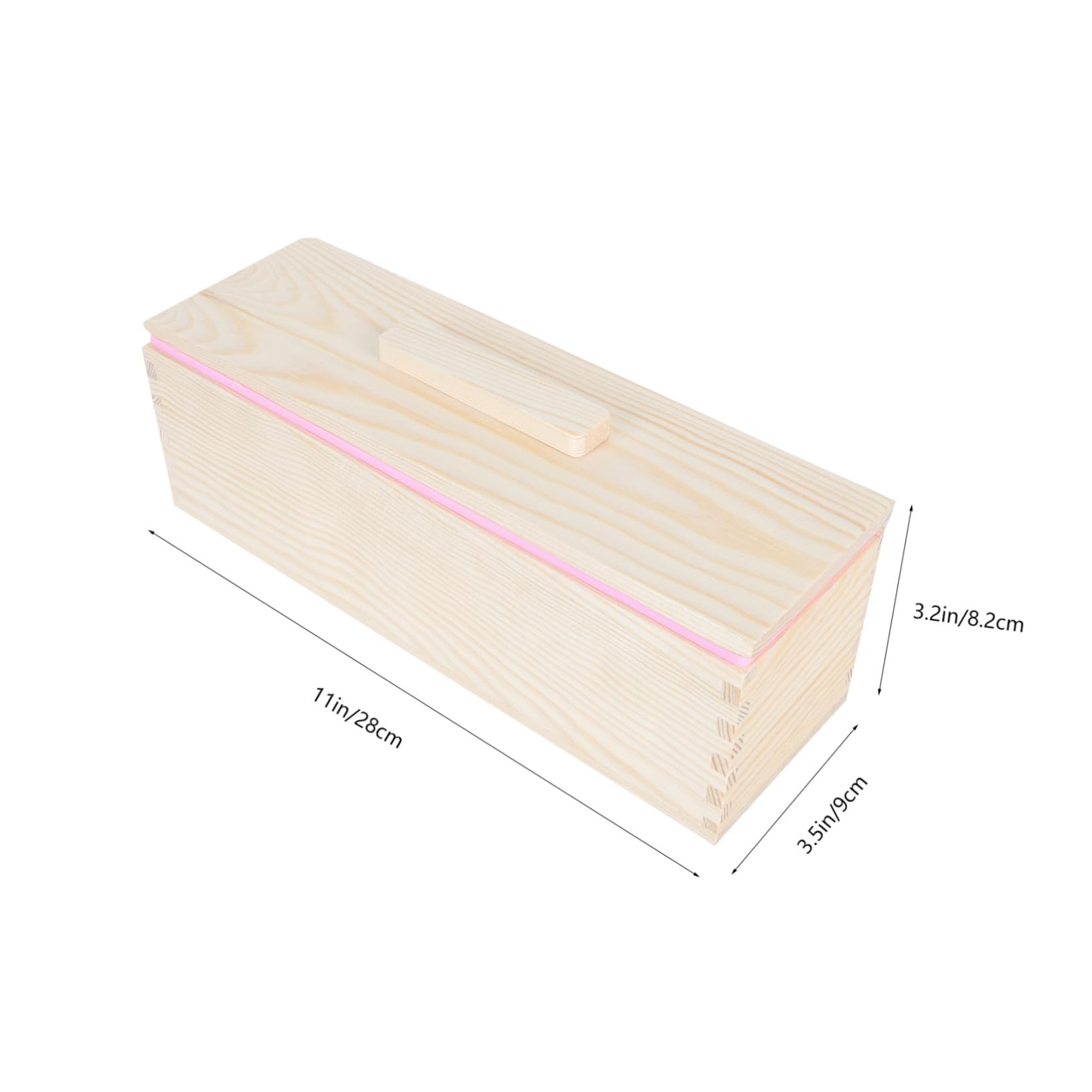 jojofuny Molde de Madera para Tostadas Antiadherente Molde de Madera con Tapa para Hornear Pan Multiusos para Tartas de Queso y Sándwiches Cocina