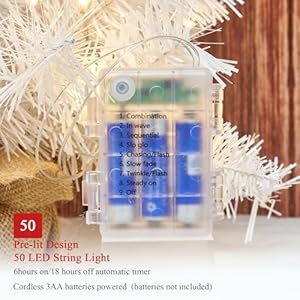 White christmas tree 2ft prelit battery operated timer lighted artificial small mini xmas pine trees decorations tabletop centerpiece mantel home decor  urban country home decor