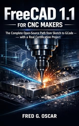FreeCAD 1.1 for CNC Makers:: The Complete Open-Source Path from Sketch to G-Code — with a Real Certification Project.