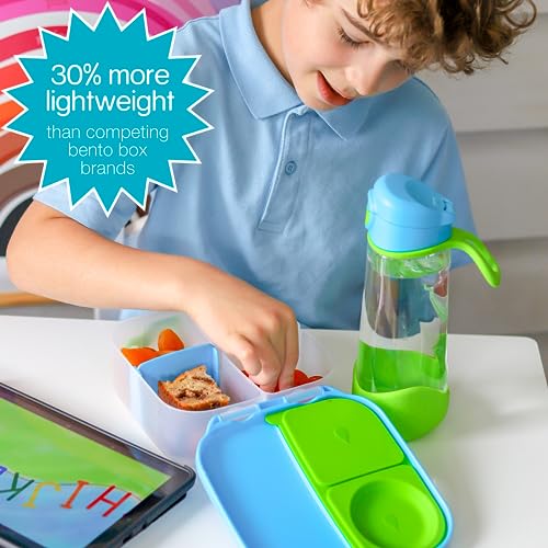 B.box Mini Lunch Box For Toddlers, Kids | Bento Box, Lunch Snack Container | 2 Leak Proof Compartments | Bpa Free (Strawberry Shake, 1L Capacity) #TOP1
