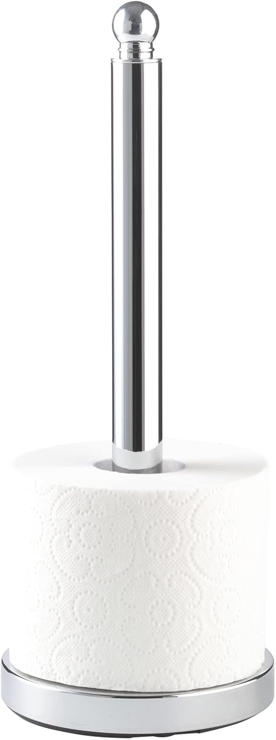 WENKO 16878100 Spare Toilet roll Holder Viterbo, Stainless Steel, 5.5 x 13.8 x 5.5 inch
