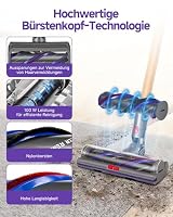 V11 Bodendüse für Dyson V15 V10 V8 V7 SV10 SV11 SV12 SV14 SV15,Torque Drive Bürste,Anti-Tangle,Einstellbare Saugkraft Elektrische Bodenbürste,Hartboden und Teppiche Ersatzbürste – Ansicht 7