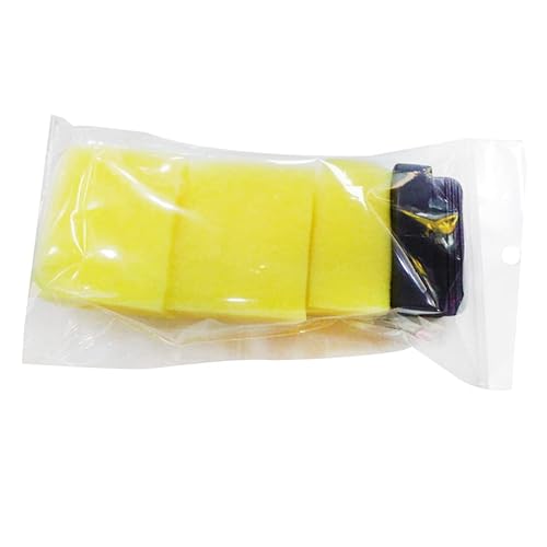 Miniatura 5 de Lurrose 3 piezas de peluquería suave limpiador de barrido roto herramienta de peluquería color amarillo para esponja barrer esponjas pelo hogar