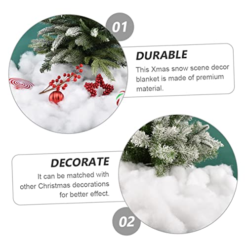 Gadpiparty 1 Folha De Natal Neve Algodão Cobertor Macio Branco Tapete Ao Ar Livre Tapete Interno Inv