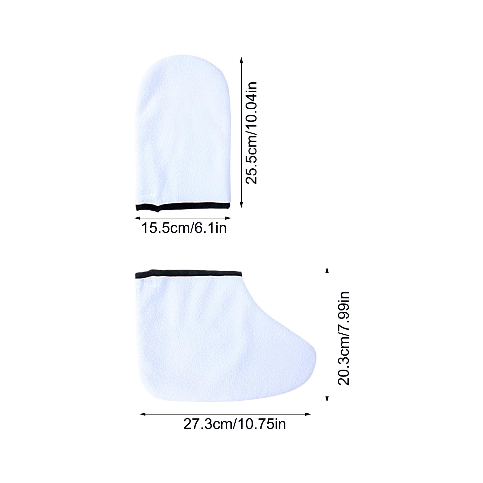 Paraffin Gloves - Moisturizing Care For Hands And Feet | Reusable Sleeves,Daily Beauty Routine Personal Care Relaxation Unisex For Men And Women — view 5