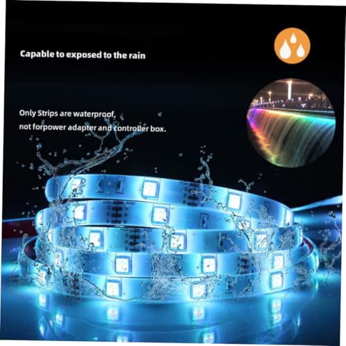 Tira de luces LED 5050 RGB cambiantes 5m con control remoto miniatura 3