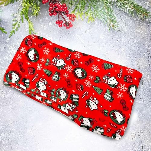 Image of BIUGNVW Anime Pajamas Pants Women Cartoon Family Christmas Pajama Pants Kawaii Flannel Pajama Pants Black and Pink