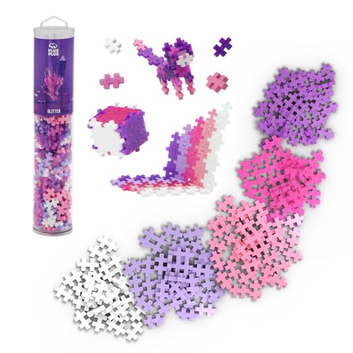PLUS PLUS 240 Piece Glitter Mix - Mini Waffle Blocks, Classroom Must Haves