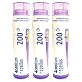 Boiron Aconitum Napellus 200ck, 80 Pellets, Homeopathic Medicine for High Fever (up to 102 Degreef),...