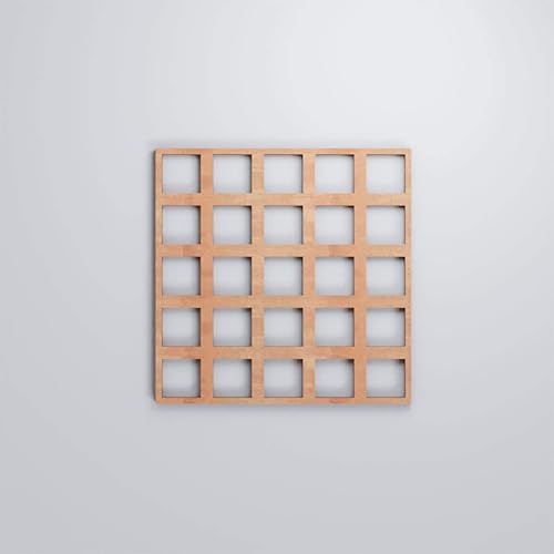 Miniatura 5 de 7 38"W X 7 38"H Extra Pequeña Manchester Decorativos Paneles De Pared De Madera Calado, Cereza