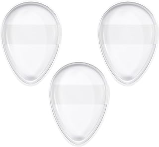 3PCS Silicone Makeup Sponge - Clear Jelly Non...
