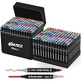 KJSHUANGTANG Alcohol Markers, 168 Colors Dual Tip Art Markers, Drawing, Coloring Marker for Sketching Adult Coloring
