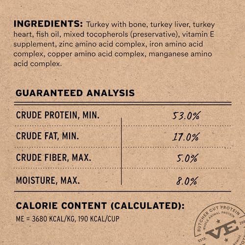 Image of Vital Essentials Freeze Dried Dog Food, Turkey Mini Nibs, 14 oz Bag