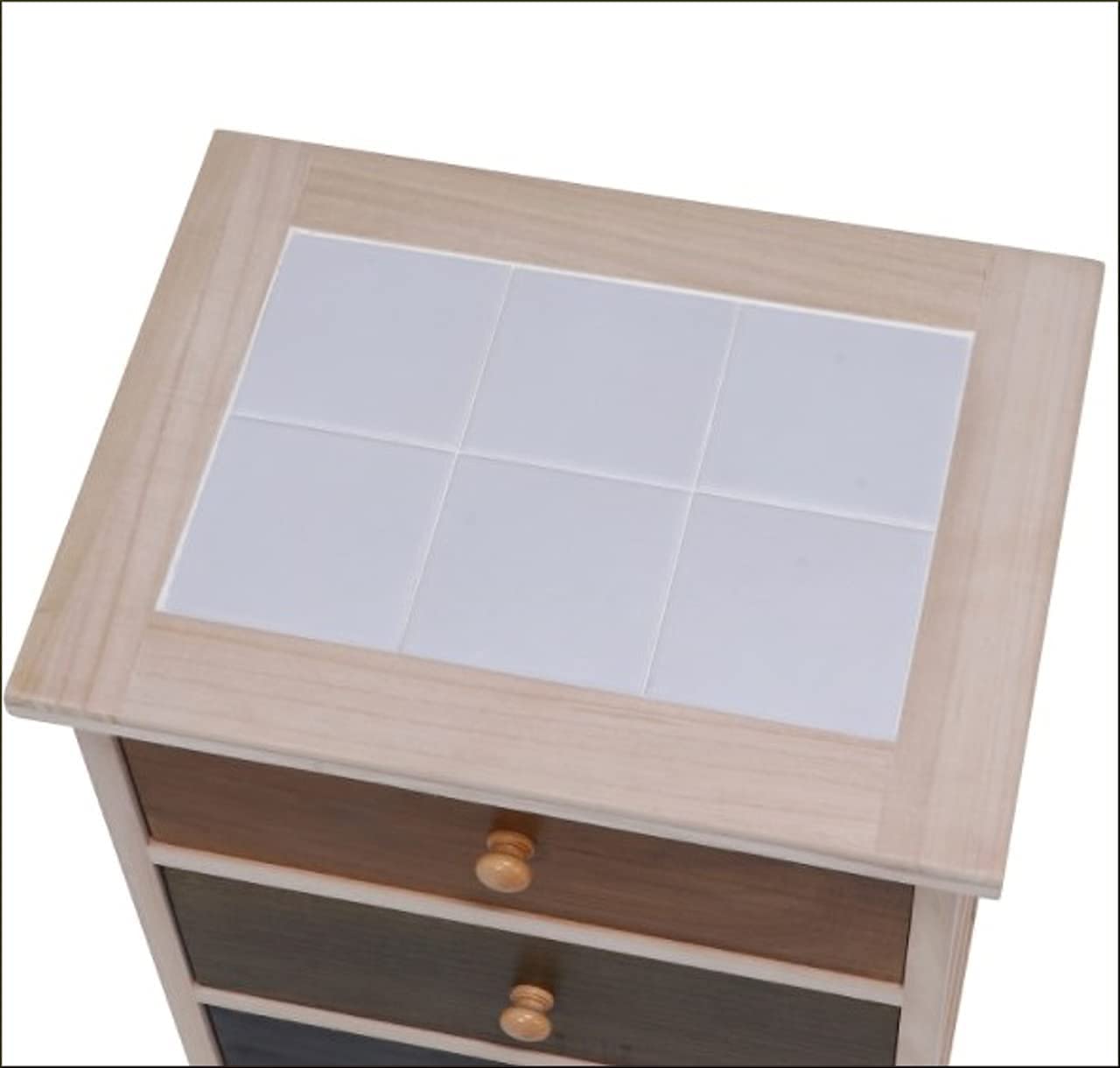 Amazon｜収納ボックス チェスト タイルトップ 引き出し 収納