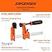 Jorgensen 2-Pack Steel Bar Clamp Set, 4-inch Light Duty, 300 Lbs Load Limit, for Woodworking