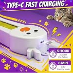 Interactive Cat Toy for Indoor Cats: Door-Mounted Automatic Moving Enrichment Cat Toy with Adjustable Motion Modes, Rechargeable Electric for Kittens & Bored Adult Cats, Hands-Free Pet Toy A20 - Image 6