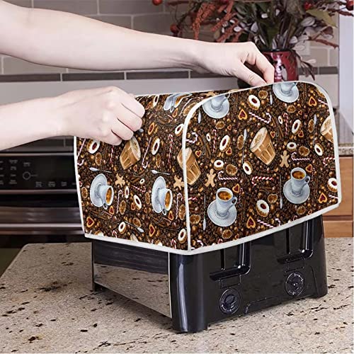 Image of Talayituse Coffee Toaster Cover 4 Slice Wide Slot, Lightweight, Dust Protection, Washable Appliance Bag