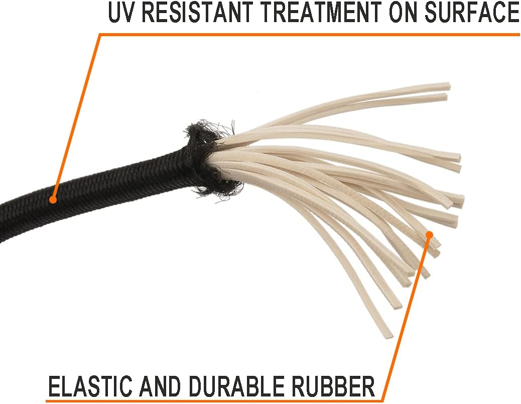 Yojakoson 30 Pack Bungee Cords with Balls, Ball Bungee Cords, Includes 6", 9",11" Bungee Balls, Ball Bungee for Tents, Cargo, Camping, Sunshade, UV Resistant : Everything Else