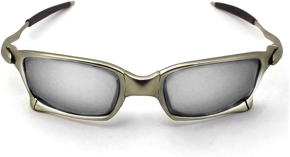 Top Sports Squared Sunglasses Polarized Alloy Metal Frame Iridium Mirror Riding