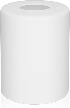 Ascher Milky White Frosted Glass Shade 1 Pack, Cylinder Glass Shade Covers Replacement for Vanity Light Fixtures Wall Sconces Pendant Light, Diameter 3.94, Height 5.12"