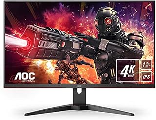 AOC Gaming U28G2AE - 28 Inch 4K UHD Monitor, 60Hz, 1ms MPRT, IPS, AMD FreeSync, Speakers, Game Modes (3840 x 2160, 300 cd/m², HDMI 2.0/DP1.2)