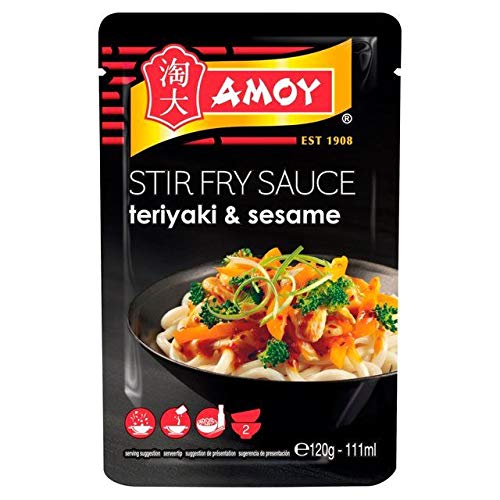 Amoy Teriyaki & Semillas de Sésamo Tostadas Salsa para Freír 120g