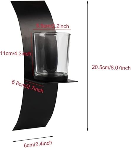 Miniatura 2 de Candelabro Candelabro 2 piezas Candelabro de pared curvado, candelabro de pared colgante de hierro hecho a mano, candelabro, estante de muebles,